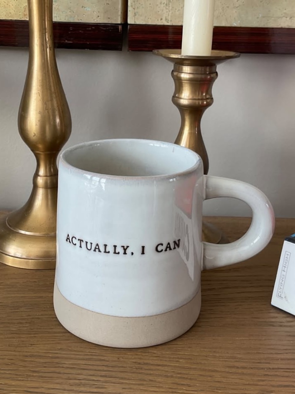 Hearth & Hand Magnolia Actually, I Can Stoneware Mug Coffee Cup